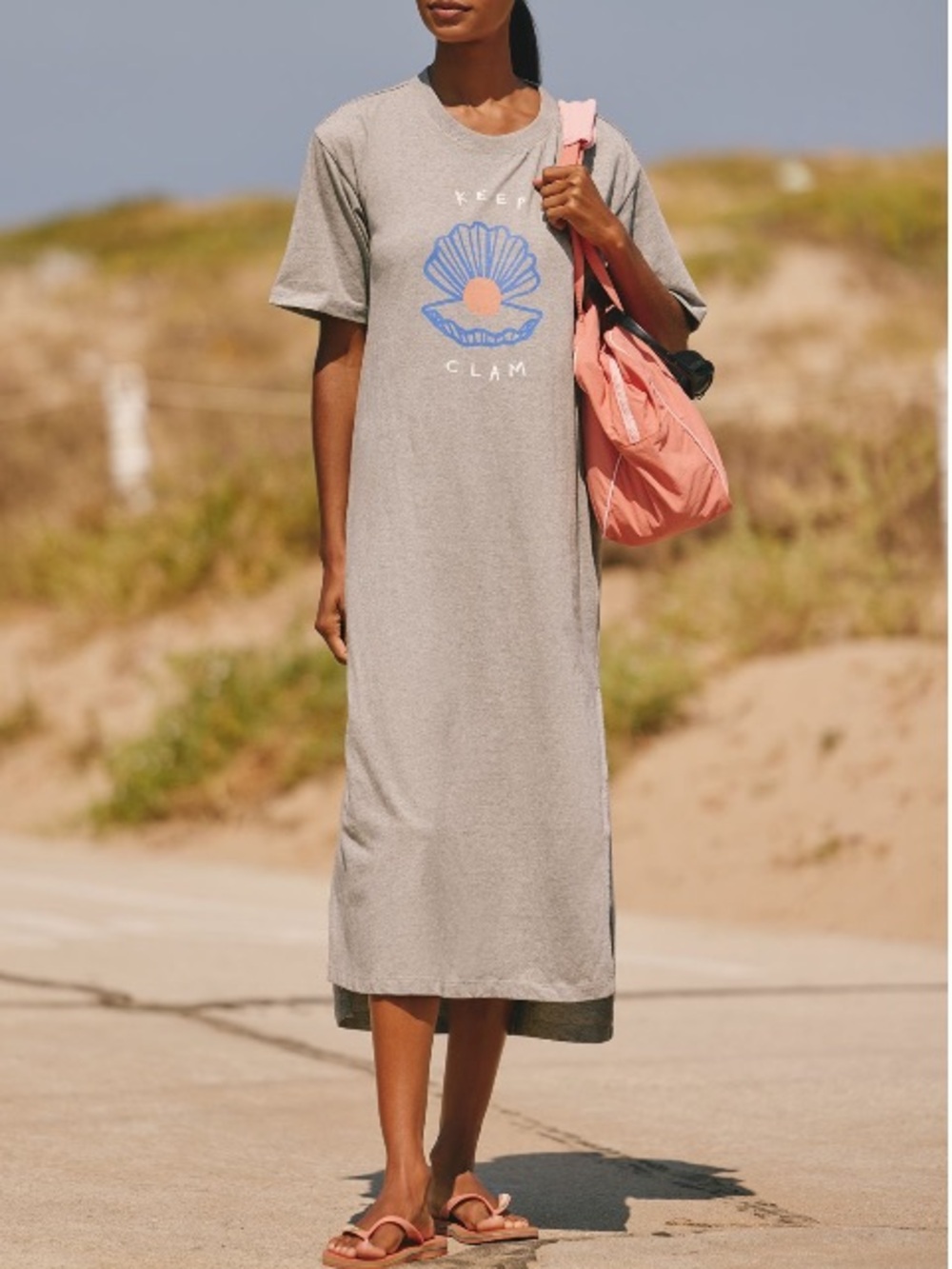 Anthropologie Jordan Nickson x Celandine Tee-Shirt Graphic MIdi Dress
